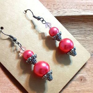 Flamingo drop Earrings